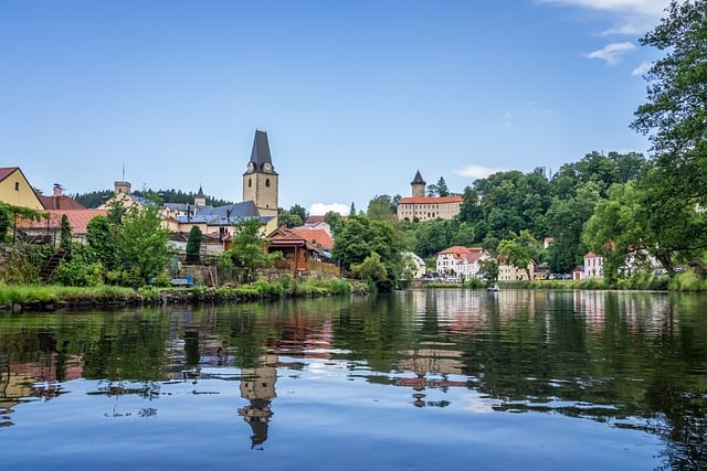 Vltava v Rožmberku nad Vltavou